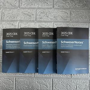 2025 CFA 레벨 1 SchweserNotes 영어 노트, 공인 재무 분석가, 정량 방법, 종이 에디션 교과서
