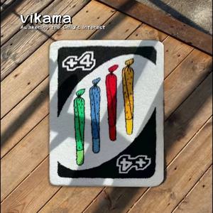 VIKAMA UNO 역방향 카르멘 푹신한 카펫 두꺼운 미끄럼 방지 직사각형 거실 침실 침대 옆 바닥 매트 홈 인테리어