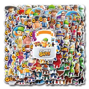 110PCS Stumble Guy 게임 스티커 방수 DIY 스티커 팩 장식 수하물 전화 케이스 노트북 장난감 스티커