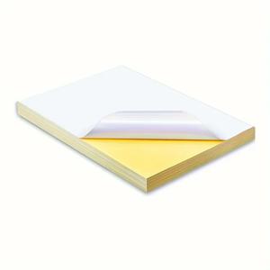 50매 필기용지 및 A4사이즈 스티커, 레이저 프린터 및 잉크젯 프린터에 적합, 접착식 인쇄 용지