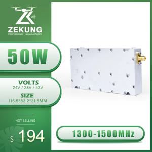 50W 1300-1500MHz VSWR SMA 모듈 RF GaN VSWR 전력 증폭기 700-1000MHz 400-500M 300-400MHz 410-490M 500-600M 72