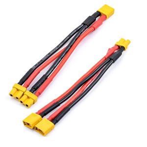 XT30 XT-30 여성/남성 병렬 케이블 와이어 Y 리드 18AWG 10CM Rc 드론 자동차 배터리 용 배터리 충전기 케이블