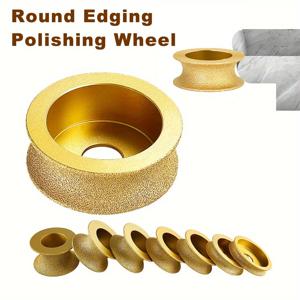 1pc 건식 진공 Brazed 다이아몬드 라운드 연마 휠 타일 석영 대리석 화강암 돌에 대 한 20mm 보어 직경 세라믹 가장자리 휠