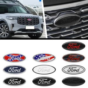 자동차 전면 그릴 엠블럼 후면 트렁크 로고 배지 스티커 액세서리 포드 포커스 mk2 mk3 Fiesta Fusion Ranger Mondeo S-MAX Kuga