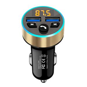FM 송신기 변조기 자동차 무선 블루투스 5.0 USB 자동 Aux 라디오 Mp3 플레이어 음악 핸즈프리 차량용 키트