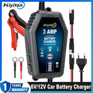 Hiyiton 6V 12V 3000mA 자동차 오토바이 스마트 배터리 충전기 리튬 LiFePO4 납산 배터리 Pluse 수리 충전 유지 보수
