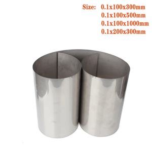 1pc Gr2 티타늄 호일 실버 얇은 Ti 시트 고순도 금속 사각형 플레이트 시트 호일 공예 0.1mm * 100/200mm * 300/500/1000mm