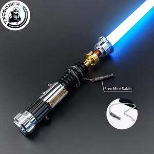 TXQSABER Obi-Wan Kenobi 전투 풍화 부드러운 스윙 Lightsaber Proffie 2.2 픽셀 블레이드 레이저 칼 장난감으로 프로그래밍 가능