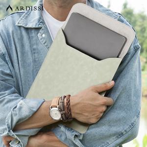컴퓨터 슬리브 케이스 (MacBook Mac Book iPad) Air M1 M2 13 14 15 6 16 Pro 12 9 11 인치 커버 백 파우치 매트 비건 가죽