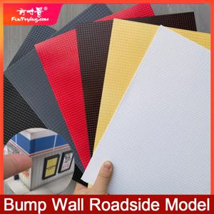 1/75/87 스케일 시뮬레이션 벽 모델 범프 질감 벽 모델 소형 벽 pvc 보드 diy 집 벽 모델 하우스 재료 26*19CM