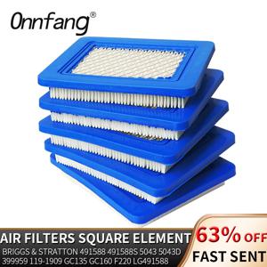 Briggs Stratton용 Onnfang 1pcs 공기 필터 491588   Toro 20332 Craftsman 3364 잔디 깍는 기계 O20 20 정사각형 필터 요소