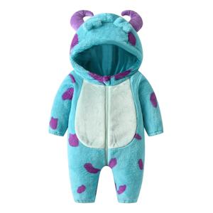2023-07-25 Lioraitiin 0-3Years 유아 아기 소년 소녀 양털 점프 슈트 경적 후드 따뜻한 두꺼운 겨울 Rompers Outwear Snowsuit