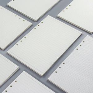 45 매 루스 리프 노트 Innner Paper Refill A5 A6 Biner 메모장 내부 페이지 저널 플래너 학교 사무실을위한 귀여운 메모장