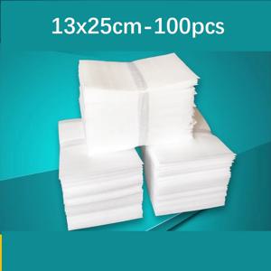 13x25cm100pcs 보호 EPE 폼 절연 시트 쿠션 포장 흰색 포장 재료 버블 백 필름 랩