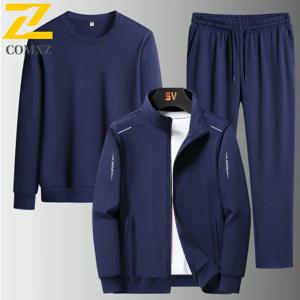 남성 Tracksuit 자켓 남자 세트 대형 6XL 7XL 8XL 패션 새로운 가을 겨울 옴므 정장 운동복 운동복 남자 세트