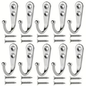 10Pcs 레트로 벽 걸이 걸이 문 벽 마운트 코트 나사 흡입 무거운 부하 랙 부엌 욕실 액세서리