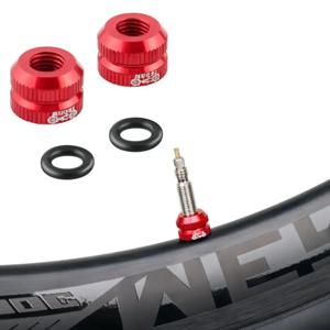 MUQZI 2Pcs 타이어 밸브 너트 자전거 진공 타이어 Presta 밸브 나사 자전거 밸브 커버 도구 사이클링 타이어 수리 MTB 자전거 액세서리
