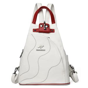 여성 가죽 배낭 지퍼 여성 가슴 가방 여행 백 팩 숙녀 Bagpack Mochilas 학교 가방 십대 소녀 Sac A Dos