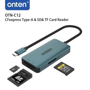 ONTEN 기존 OTN-C12 TYPE C CFexpress Type-A 및 Macbook 용 SD 및 TF 카드 리더기 Samsung Huawei XiaoMi