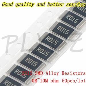 50pcs 2512 5% SMD 합금 저항기 0R~10M 0 0.1 1 10 100 150 220 330 ohm 1K 2.2K 4.7K 10K 100K 1R 10R 100R 150R 220R 330R 1M 10M