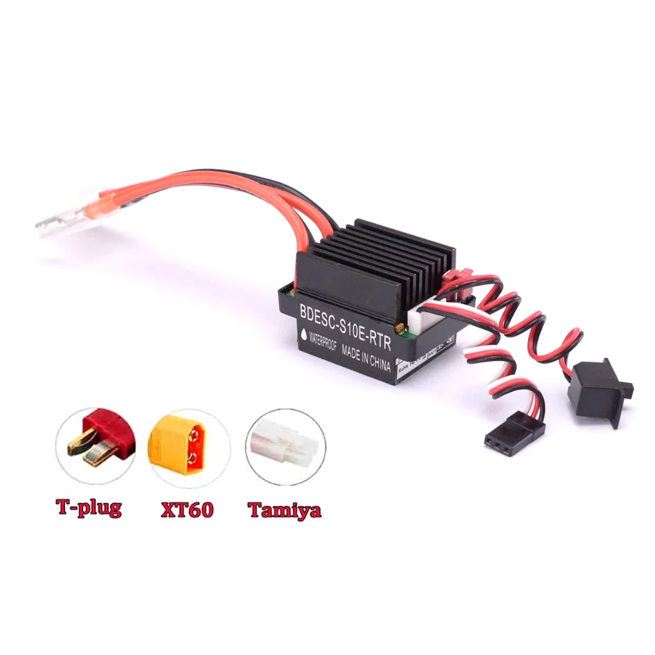 브러시 모터 속도 컨트롤러 320A, 다양한 유형의 RC 자동차 TRX TRX4 TRX6 자동차 또는 보트용 2A BEC 브러시 ESC 포함