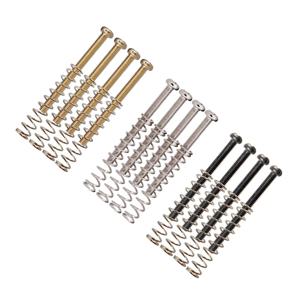 4Pcs 기타 험버커 픽업 나사 및 스프링 M3 * 30MM 크롬 블랙 또는 골드 일렉트릭 기타 액세서리
