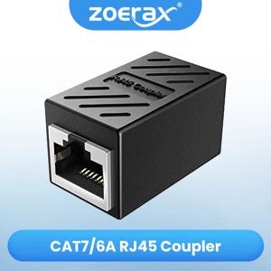 ZoeRax 2PCS RJ45 커플러 이더넷 익스텐더 1000Mbps, Cat6A Cat6 Cat5e 이더넷 케이블 익스텐더 이더넷 어댑터 LAN 커넥터