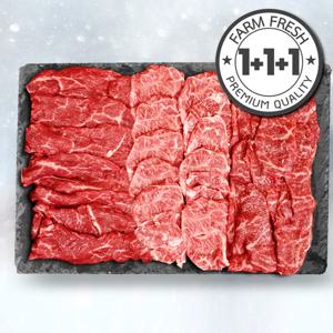 1++ 투뿔 한우 배부른 구이 모둠 한판 600g