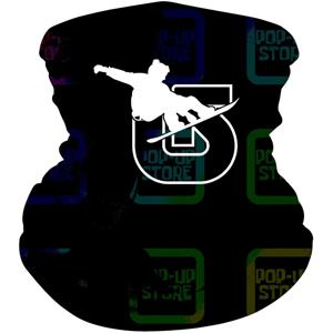 버튼 스노우보드 블랙 반다나 마스크 스카프, 목 각반 마우스 커버, 신제품