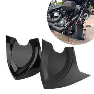 Harley Touring Sportster Dyna Fatboy Softail 오토바이 턱 페어링 머드 가드 하부 전면 에어 댐 스포일러 커버 보호대