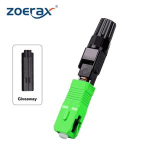 ZoeRax SC APC 내장형 광섬유 퀵 커넥터, FTTH 재사용 가능 퓨전 광섬유 콜드 커플러 어댑터 연결 도구