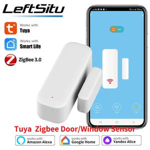 Tuya Zigbee 3.0 도어 센서 창 센서 스마트 홈용 접촉 센서 Smart Life APP 원격 제어 Alexa와 호환 가능