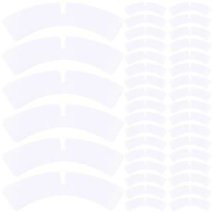 100pcs 칼라 지원 남성용 투명한 스테이 드레스 셔츠 삽입 플라스틱 옷걸이 벨벳 정장 착용 셔츠 칼라 셰이퍼 수정