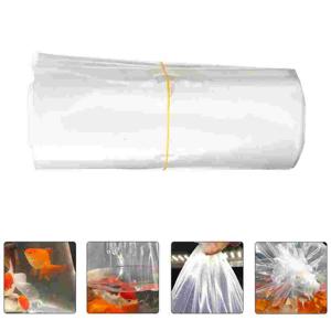 50 Pcs 높은 선명도 물고기 포장 가방 LDPE 누출 방지 전송 라이브 해양 열대 물고기를위한 명확한 플라스틱 저장 용기