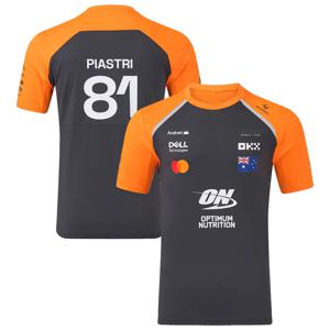 레이싱 팀 복제 유니폼 2025 Lando Norris Oscar Piastri 티셔츠 남성 뉴 여름 여성 반팔 탑 어린이