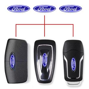 21MM 포드 로고 자동차 원격 키 포드 F150 포커스 레인저 Fiesta Transit Mustang Mondeo MK2 MK3 Fusion 용 절묘한 엠블럼 스티커