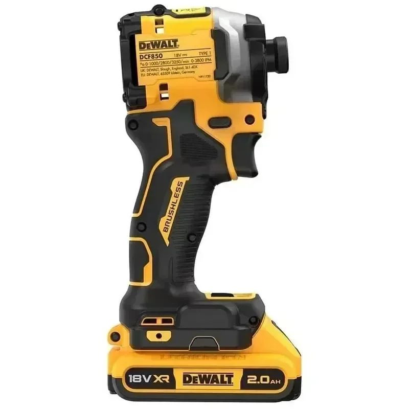 DEWALT DCF850 임팩트 드라이버 전기 드라이버 20V 리튬 배터리 브러시리스 배터리 스크류 드라이버 고 토크 도구 원본
