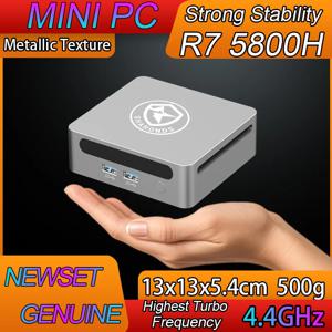 미니 PC Windows 11 Pro AMD Ryzen7 5800H 미니 컴퓨터 16/32GB DDR4 512GB/1TB PCIe M.2 SSD WiFi 6 BT5.2 소형 데스크탑 컴퓨터