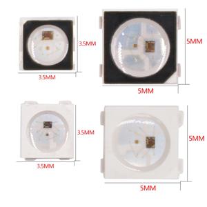 개별적으로 주소 지정이 가능한 SK6812 미니 3535 5050 SMD RGB LED 칩 디지털 픽셀 흰색/검정색 WS2812B Led DC5V 2~1500Pcs