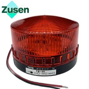 Zusen TB35-R 12v 24v 110v 220v 빨간색 보안 경보 스트로브 신호등 경고 LED 램프 작은 깜박이는 빛