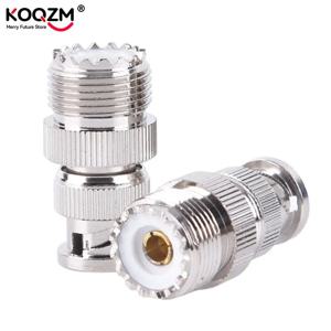1pc BNC 수 플러그 UHF SO239 PL-259 암 잭 RF 동축 어댑터 케이블 커넥터