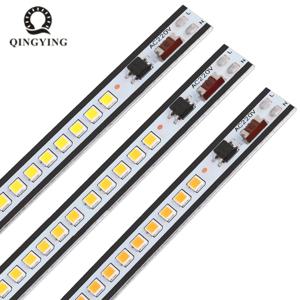 5-20pcs AC220V LED 바 빛 20/30/40/50cm 따뜻한/흰색 빨간색 녹색 파란색 고휘도 SMD 2835 LED 엄밀한 스트립 12Led 72Led