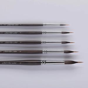 Artsecret 2108 2 레이어 라이너 아트 아크릴 페인트 브러시, 다람쥐 헤어 믹스, 나일론 탄화 드로잉 펜, 세부 사항