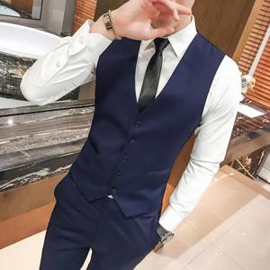 M-5XL 플러스 사이즈 남성용 슬림핏 정장 조끼, 캐주얼 정장 조끼, 포멀 비즈니스 조끼, 남성 조끼, 질렛 옴므 XXXXXL