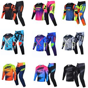Willbros MX 모토크로스 저지 바지 세트 오프로드 먼지 자전거 엔듀로 MTB BMX SX 레이싱 슈트 기어 콤보