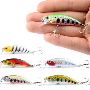 1Pcs 미노우 낚시 미끼 4.9g 6cm Wobbler 느린 싱킹 인공 플라스틱 하드 미끼 크랭크베이트베이스 파이크 Pesca 낚시 태클