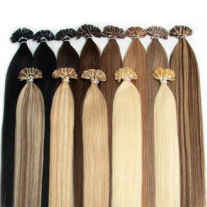 MRSHAIR U 팁 퓨전 헤어 익스텐션 네일 팁 인간의 머리카락 Italiana 1.5cm 긴 케라틴 헤어 본딩 12 16 20 24 인치 50 가닥