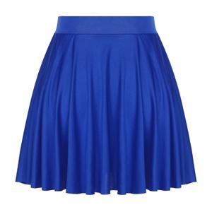 Womens 섹시한 프릴 스커트 캐주얼 솔리드 컬러 신축성있는 허리 밴드 플레어 스커트 Loungewear Homewear Sportwear Party Dance Clubwear