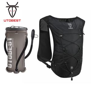 UTOBEST 트레일 러닝 배낭, 10L 초경량 수분 공급 조끼, 2L 물 주머니 포함, 야외 하이킹 사이클링 마라톤