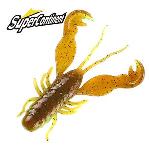 Supercontinent Filet Craw 40mm/15pcs 70mm/6pcs 소프트 루어 낚시 미끼 새우 랍스터 부드러운 플라스틱 루어 낚시 미끼
